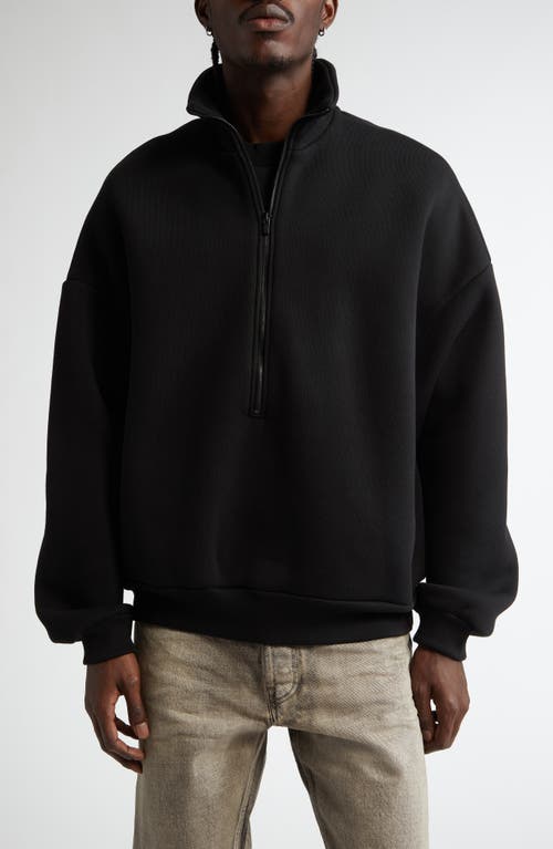 Fear of God Fleece Half Zip Pullover in Black  product