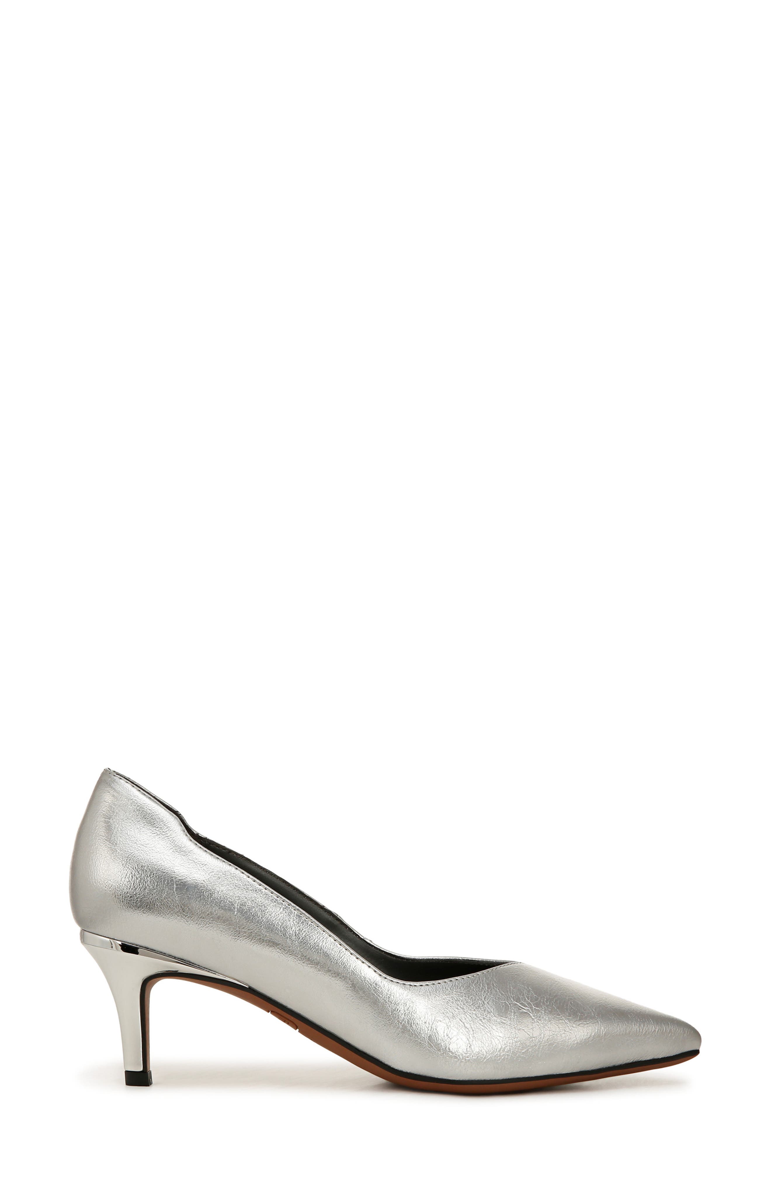 Franco Sarto Aurora Pointed Toe Pump, Alternate, color, Silver