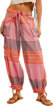 Free People Crafted Plaid Cargo Pants | Nordstrom