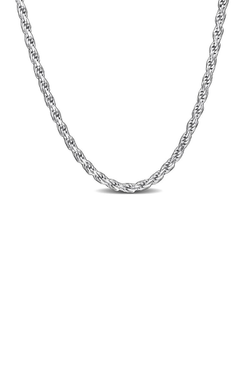 Sterling Silver Diamond-Cut Rope Chain Necklace - 1.7mm, Main, color, SILVER