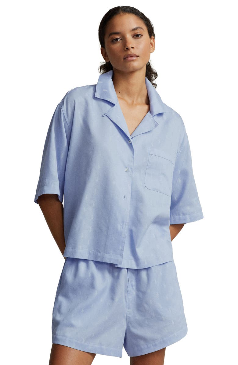 Polo Ralph Lauren Pony Logo Short Pajamas, Alternate, color, 