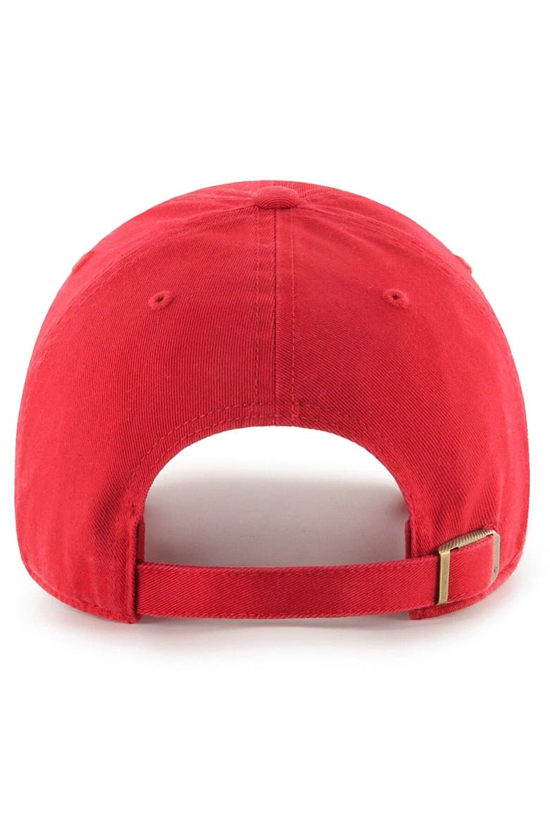 Men's '47 Red Georgia Bulldogs College Football Playoff 2022 National Champions Slant Clean Up Adjustable Hat, Alternate, color, Red