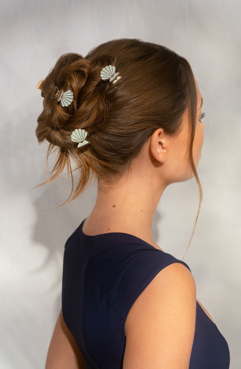 Kitsch Clamshell 2-Pack Claw Clips, Alternate, color, Gold Pearlized Cream