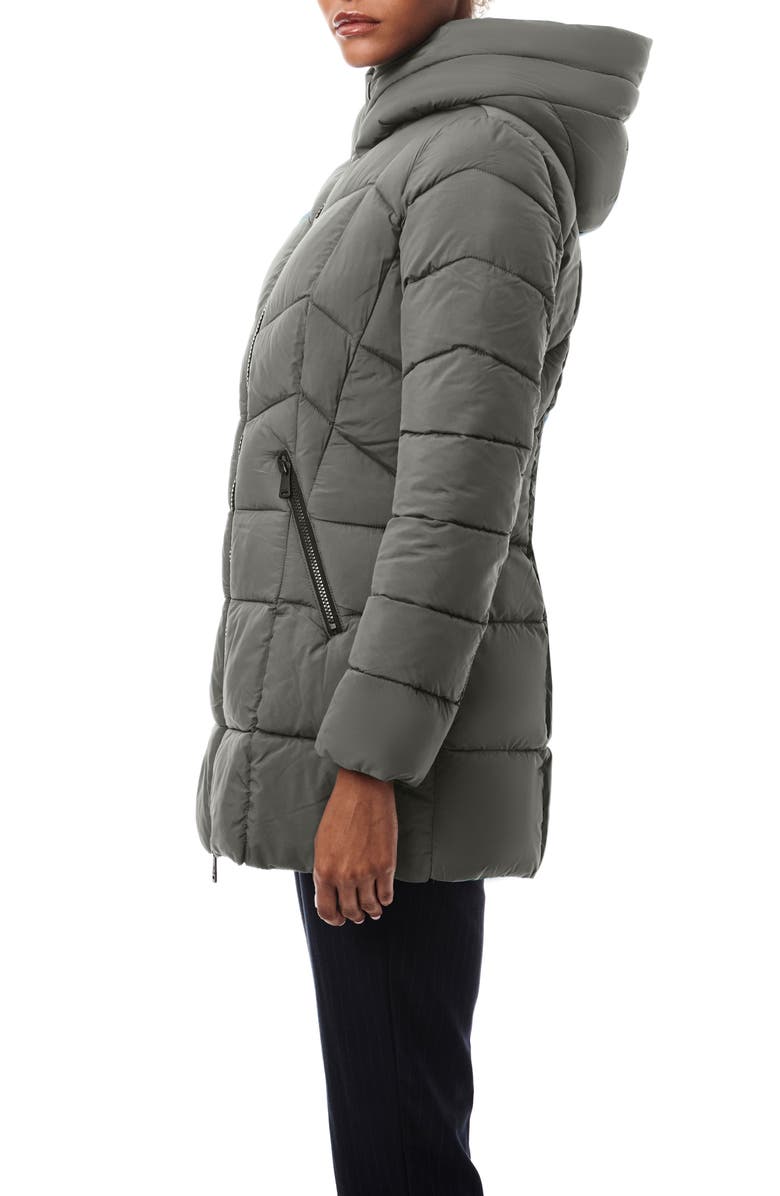 Bernardo Hooded Water Resistant Puffer Jacket, Alternate, color, Metropolite