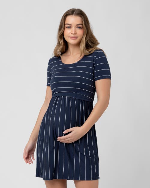 Ripe Maternity Crop Top Nursing Dress In Multi