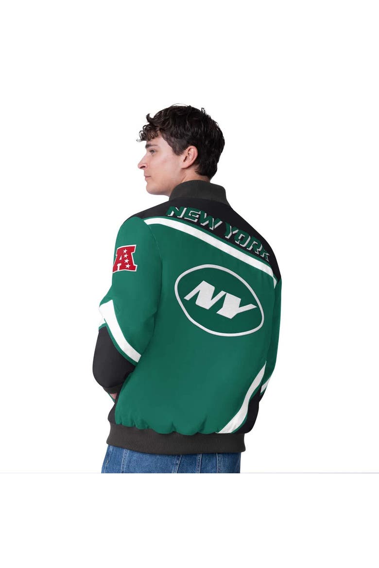 Men's G-III Extreme  Green New York Jets Maximum Racing Full-Snap Jacket, Alternate, color, Green
