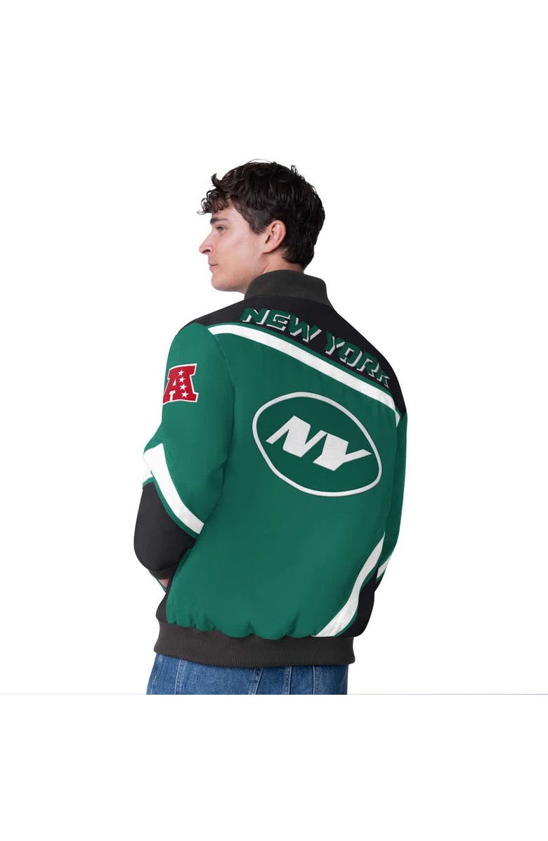 G-III Extreme Men's G-III Extreme Green New York Jets Maximum Racing Full-Snap Jacket, Alternate, color, Green