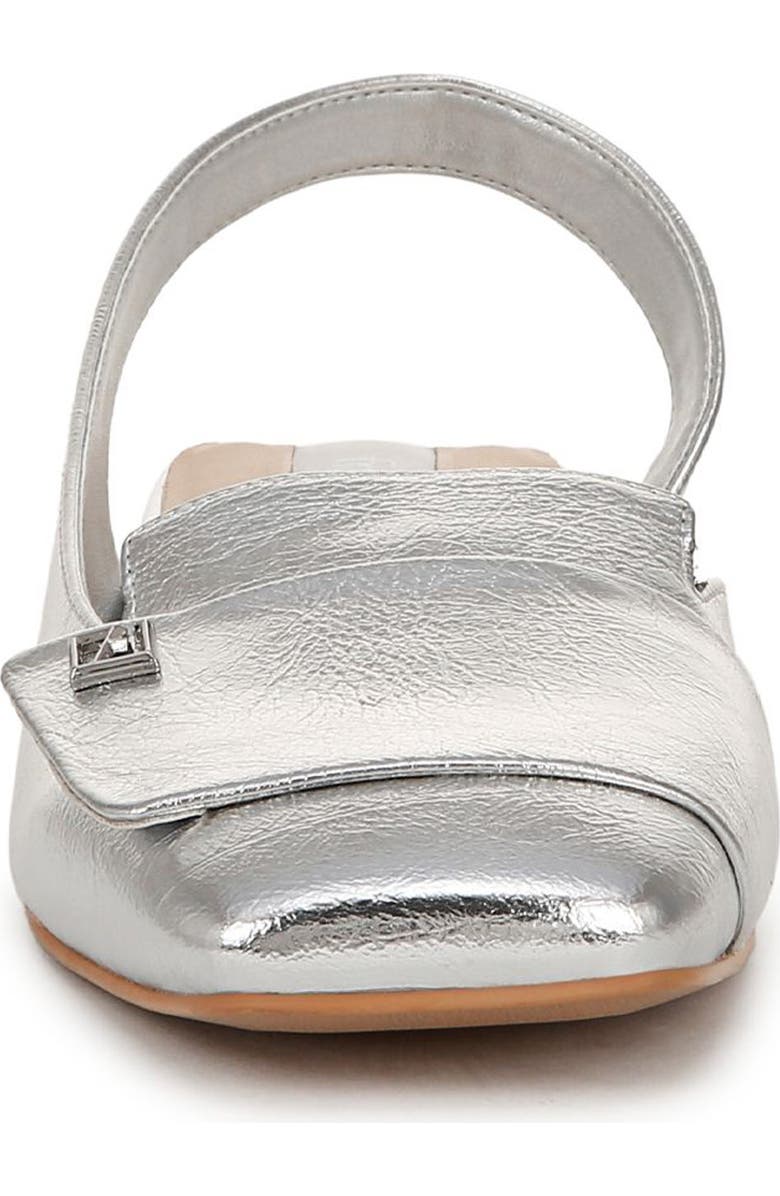 Franco Sarto Teagan Slingback Half d'Orsay Flat, Alternate, color, Silver