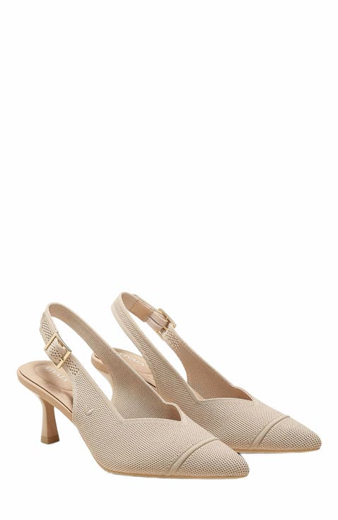 Addison Pointed-Toe Slingback Sandals