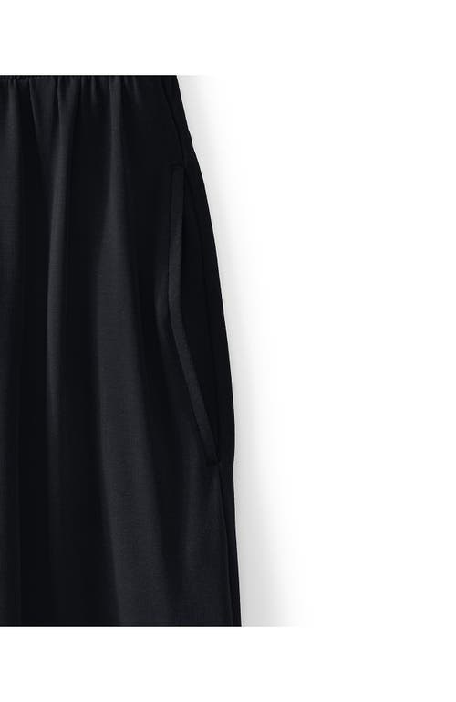 LANDS' END LANDS' END COTTON MODAL EMBELLISHED TRIM MAXI DRESS