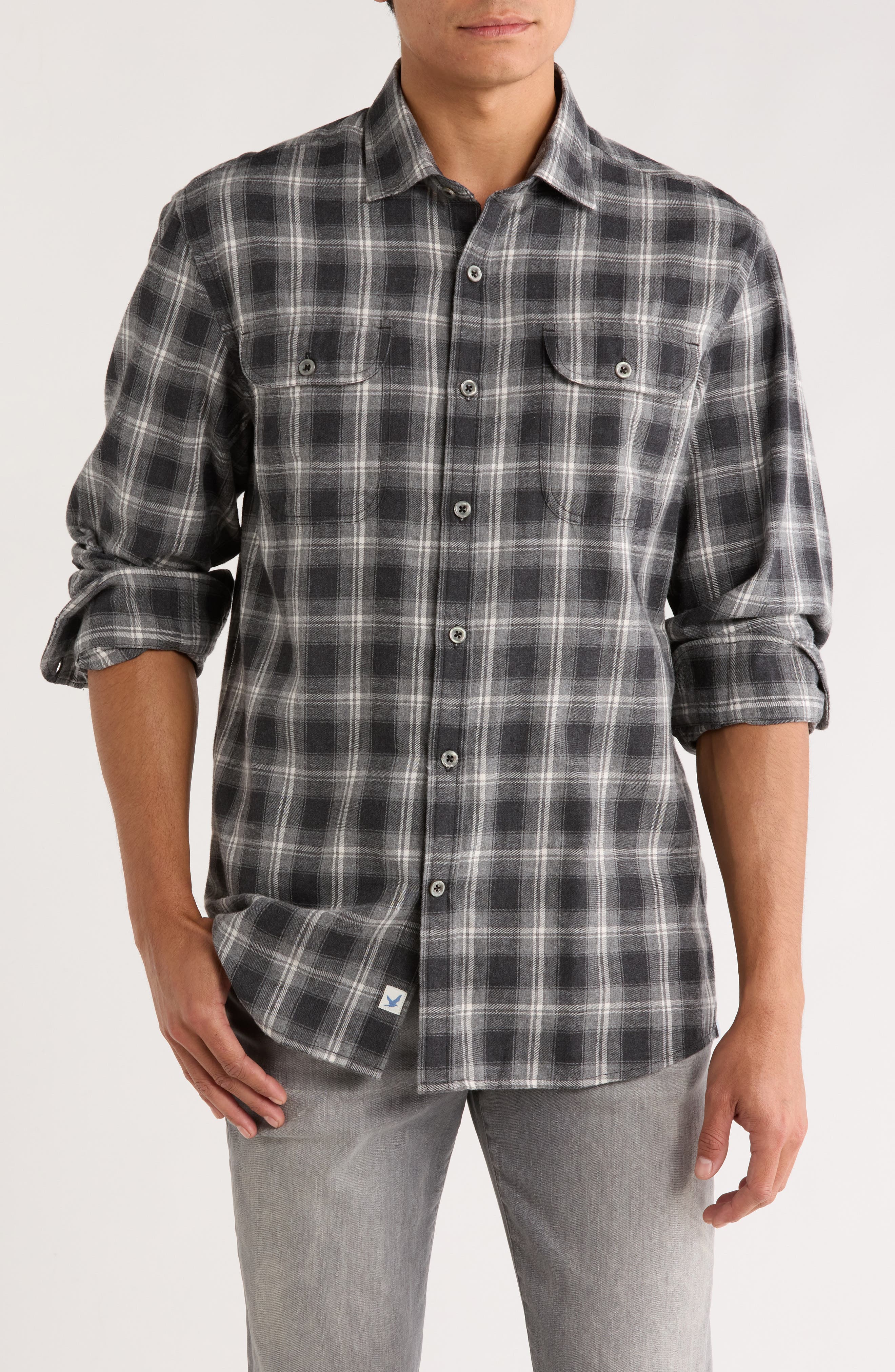 James Campbell Shasta Plaid Button-Up Shirt