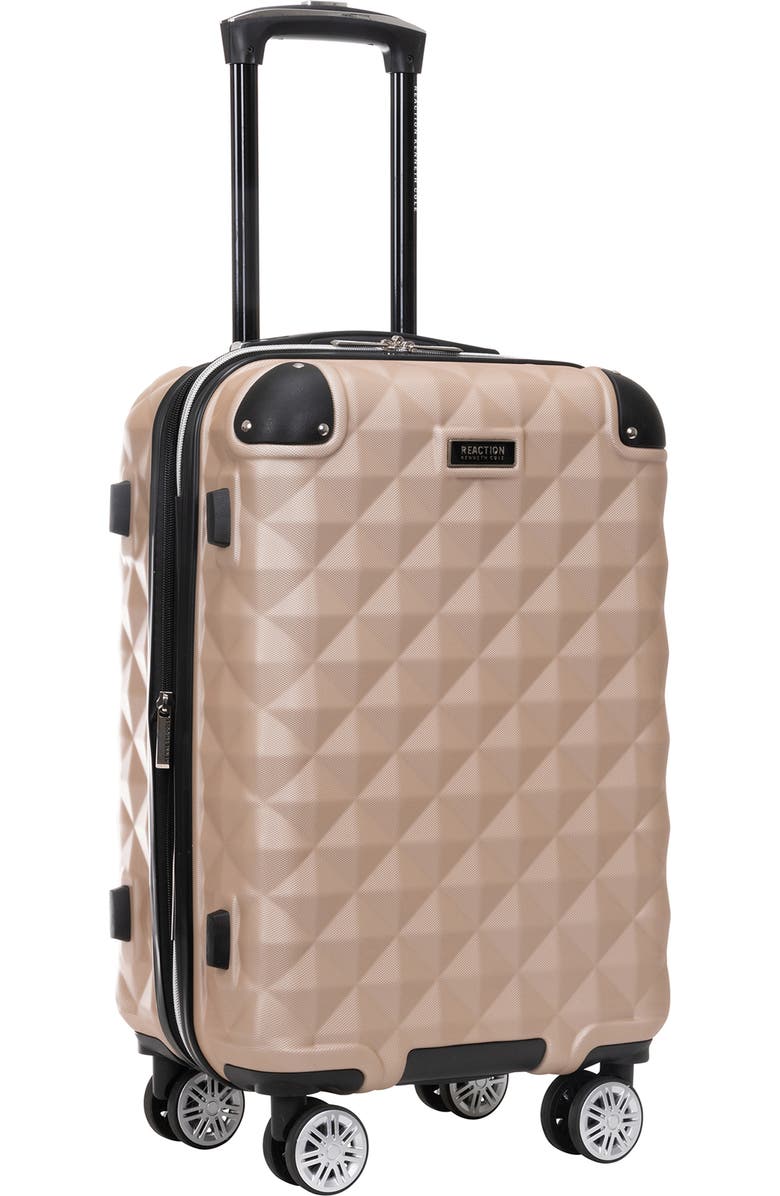 Kenneth Cole Reaction Diamond Tower 20" Hardside Spinner Luggage, Alternate, color, Rose Champagne