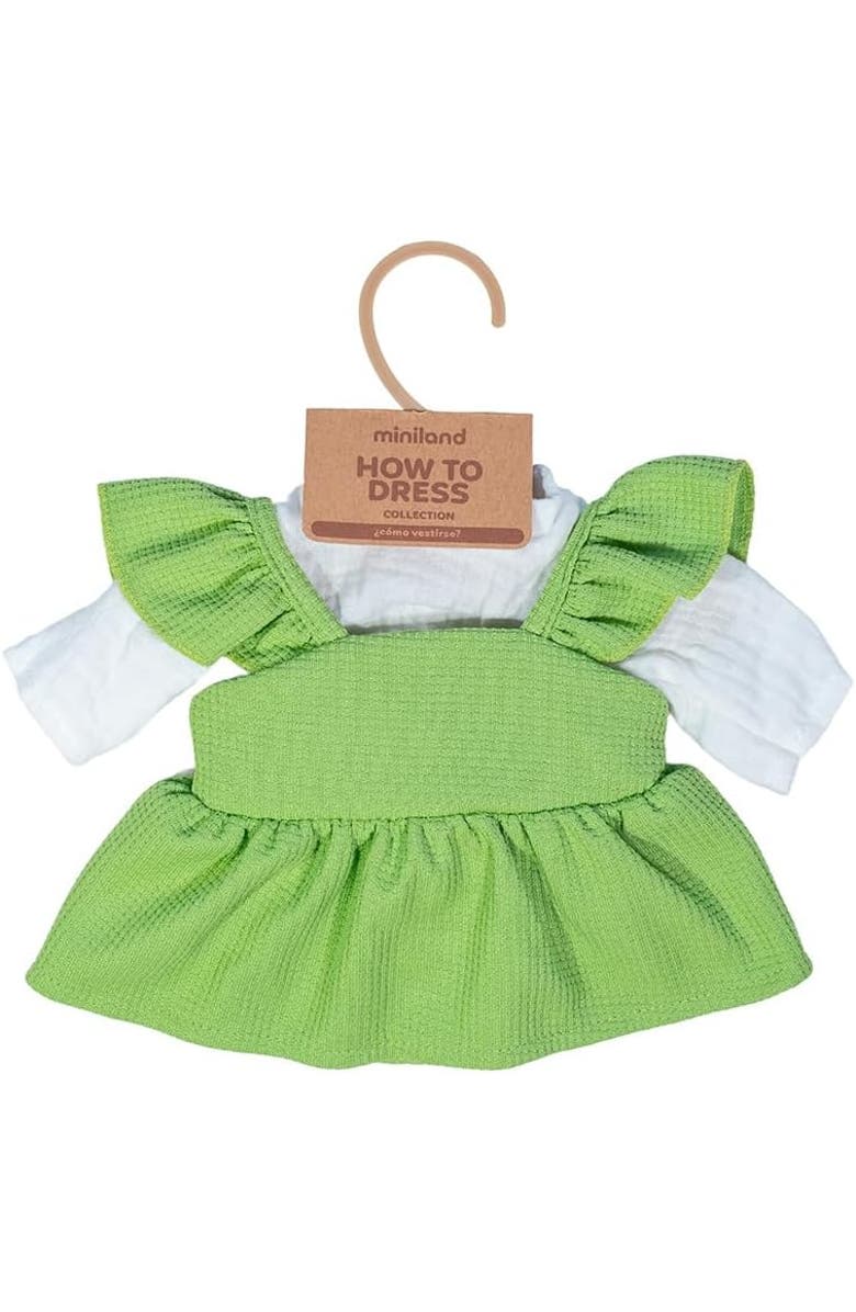 Miniland Doll Outfit for 15" Miniland Dolls, Alternate, color, Green Multi
