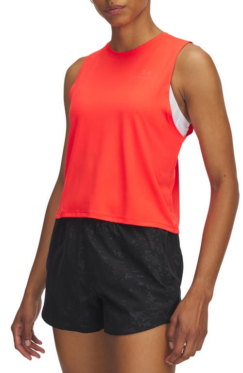 Under Armour Vanish Energy Crop Tank In Red