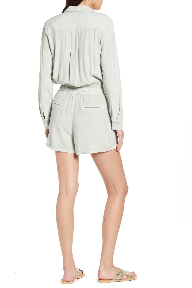 Kennedy Long Sleeve Romper, Alternate, color, MINT