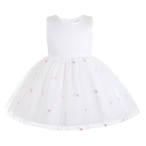 Eveloria Floral Tulle Bow Dress
