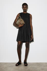 COS Sculpted Pleated Mini Dress