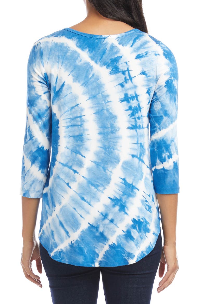 Tie Dye Shirttail Top, Alternate, color, T/ D