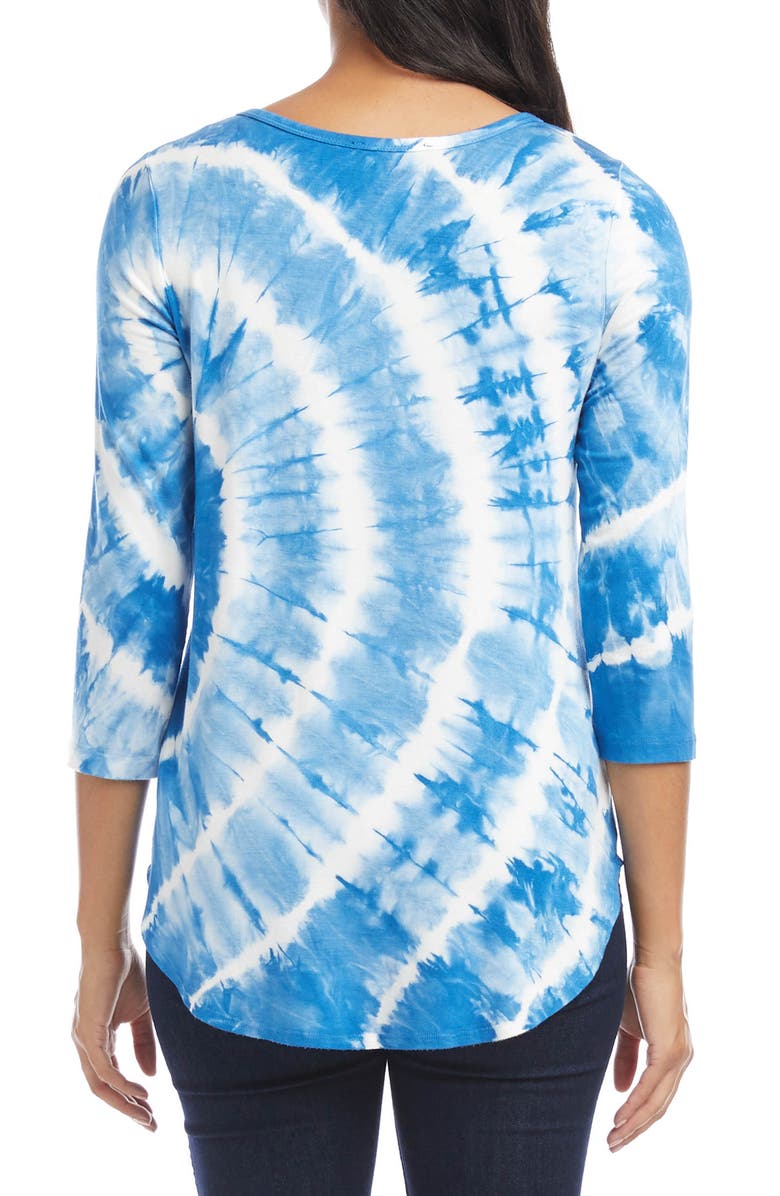 Karen Kane Tie Dye Shirttail Top, Alternate, color,
