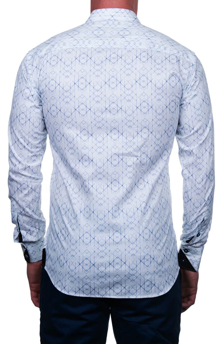 Maceoo Einstein Regular Fit Geo Print Button-Up Shirt, Alternate, color,