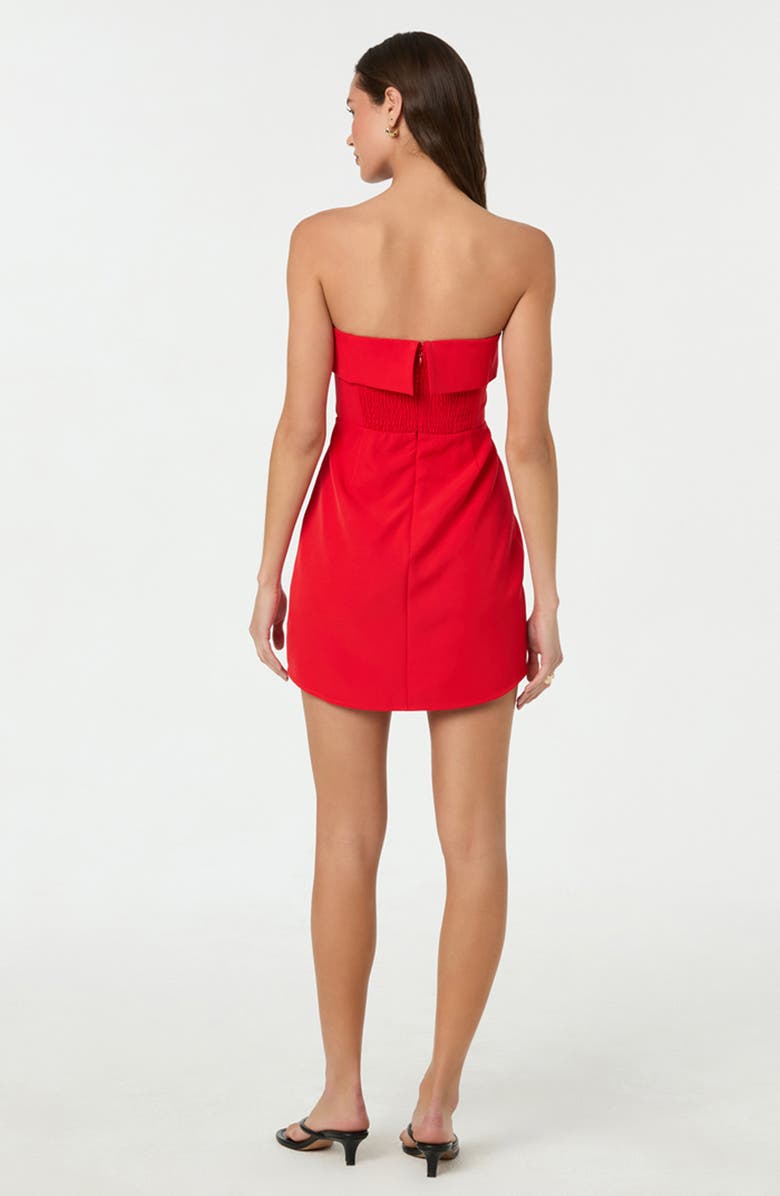 ASTR the Label Strapless Popover Minidress, Alternate, color, Red