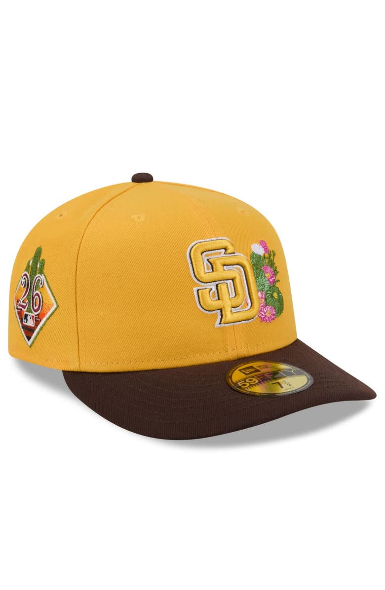 New Era Men's New Era Gold/Brown San Diego Padres 2026 Spring Training 59FIFTY Fitted Hat, Main, color, Gold