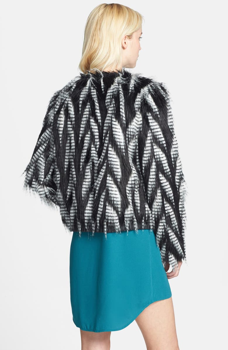 Leith Faux Fur Jacket, Alternate, color, 