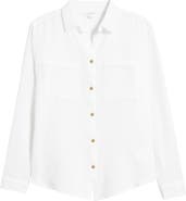 beachlunchlounge Micaela Cotton Button-Up Shirt