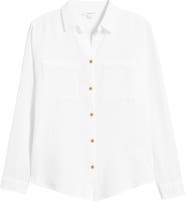 beachlunchlounge Micaela Cotton Button-Up Shirt