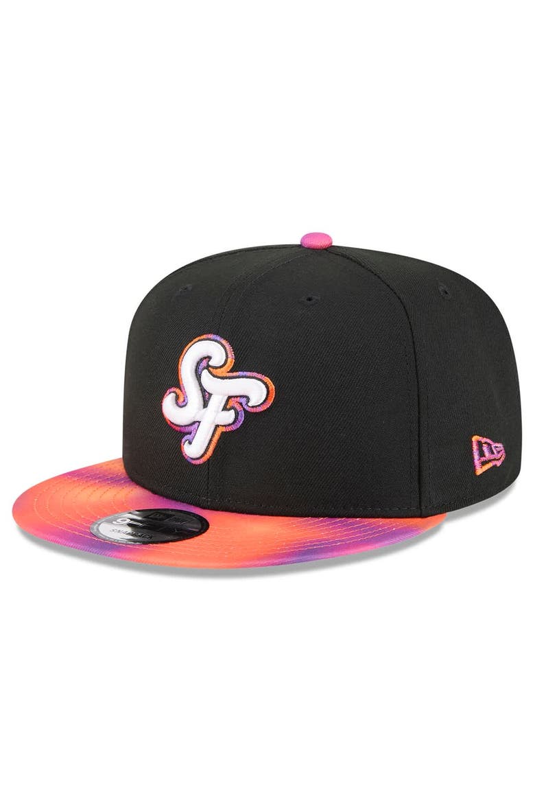 Men's New Era  Black/Orange San Francisco Giants 2025 City Connect 9FIFTY Snapback Hat, Main, color, Black