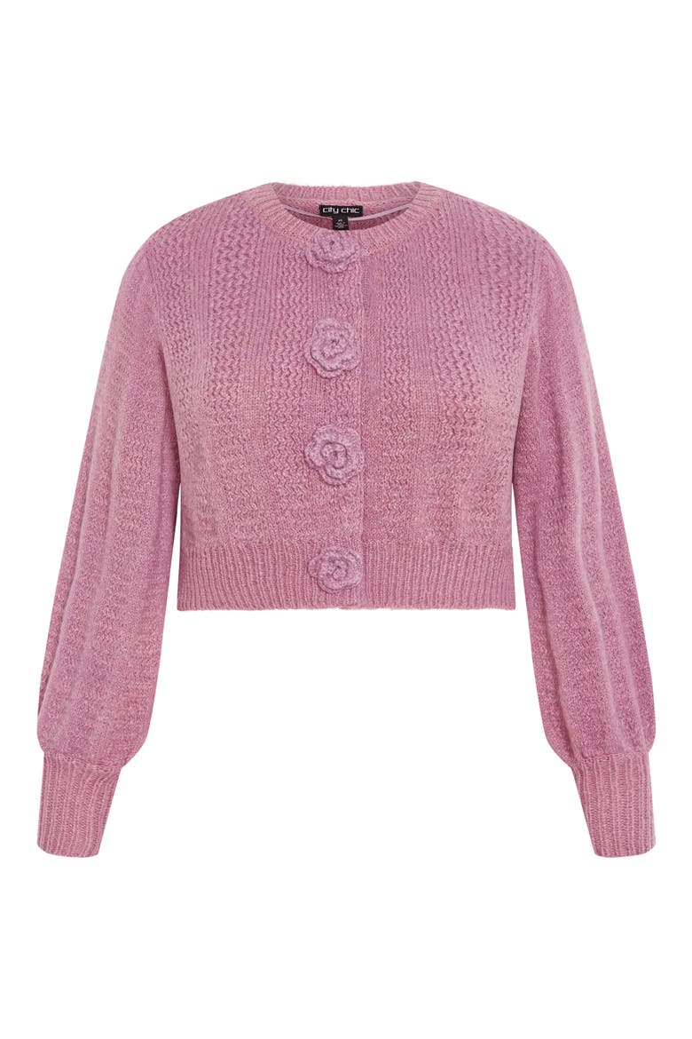 Winnie Crop Cardigan, Alternate, color, DUSTY PINK