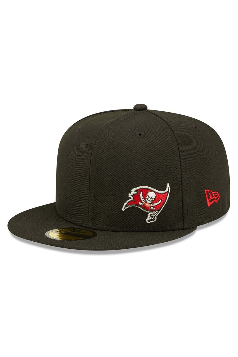 Men's New Era Black Tampa Bay Buccaneers  Flawless 59FIFTY Fitted Hat, Alternate, color, Black