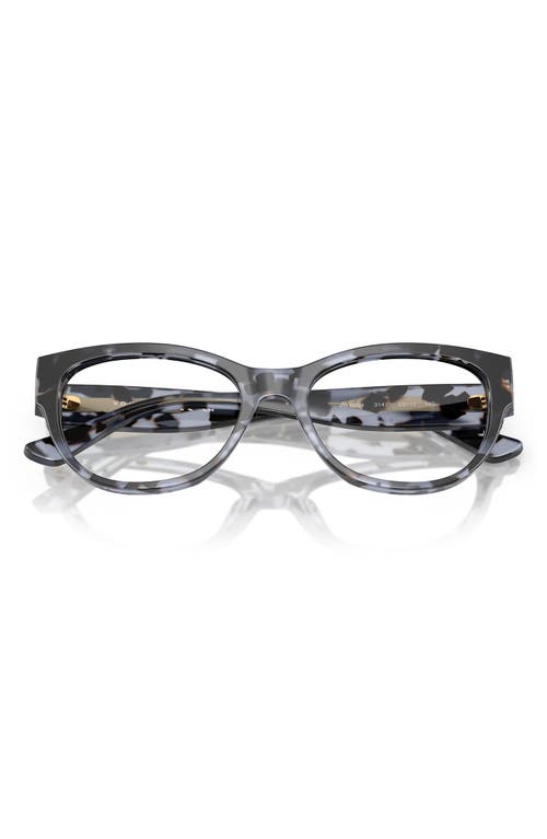 Vogue 51mm Cat Eye Optical Glasses In Blue Tort