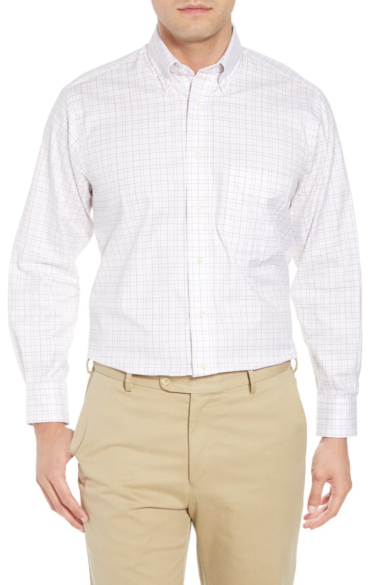 Gitman Tailored Fit Plaid Dress Shirt, Main, color,