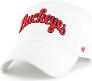 '47 Men's '47 White Ohio State Buckeyes Clean Up Adjustable Hat