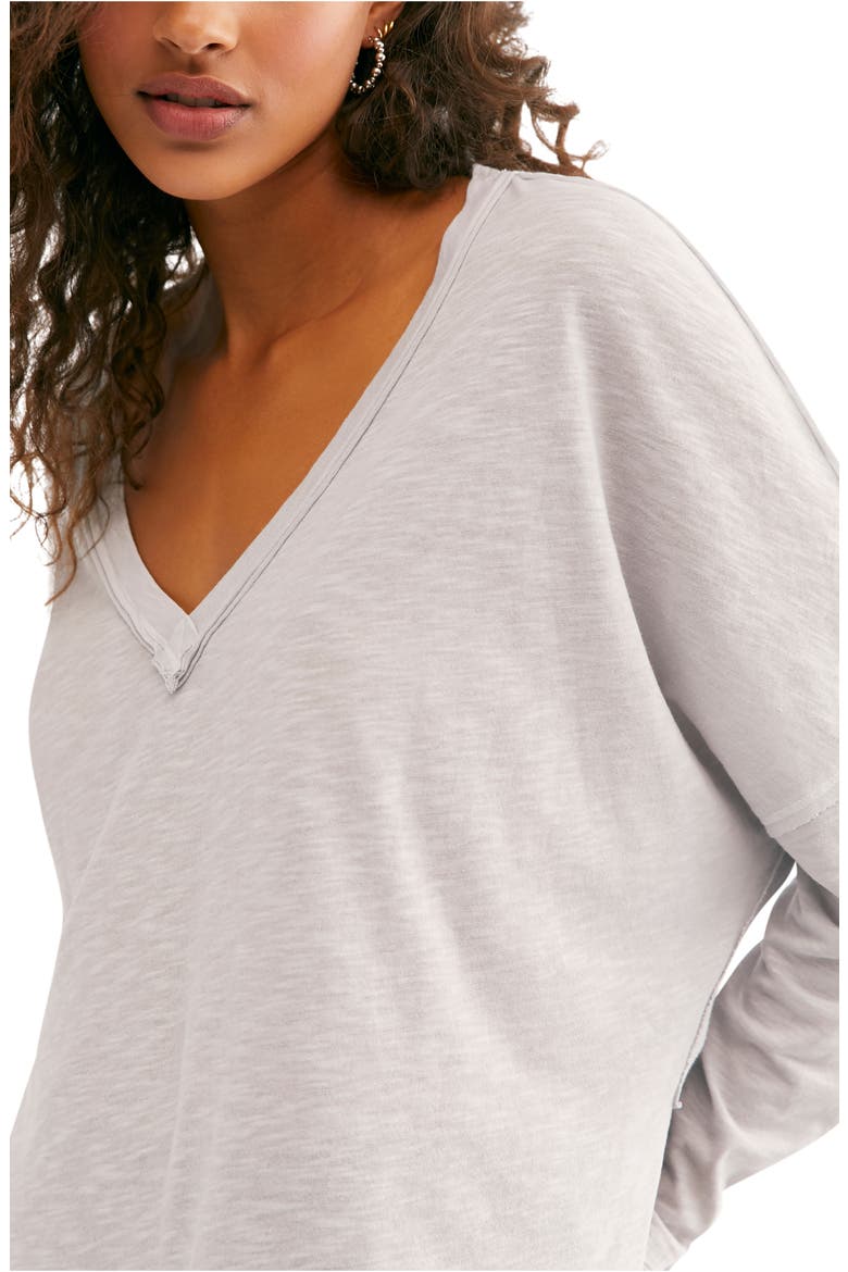 We the Free On My Mind V-Neck Shirt, Alternate, color, ICE CRYSTAL