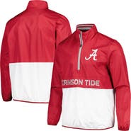 G-III SPORTS BY CARL BANKS Men's G-III Sports by Carl Banks Crimson Alabama Crimson Tide Cornerman Half-Zip Top