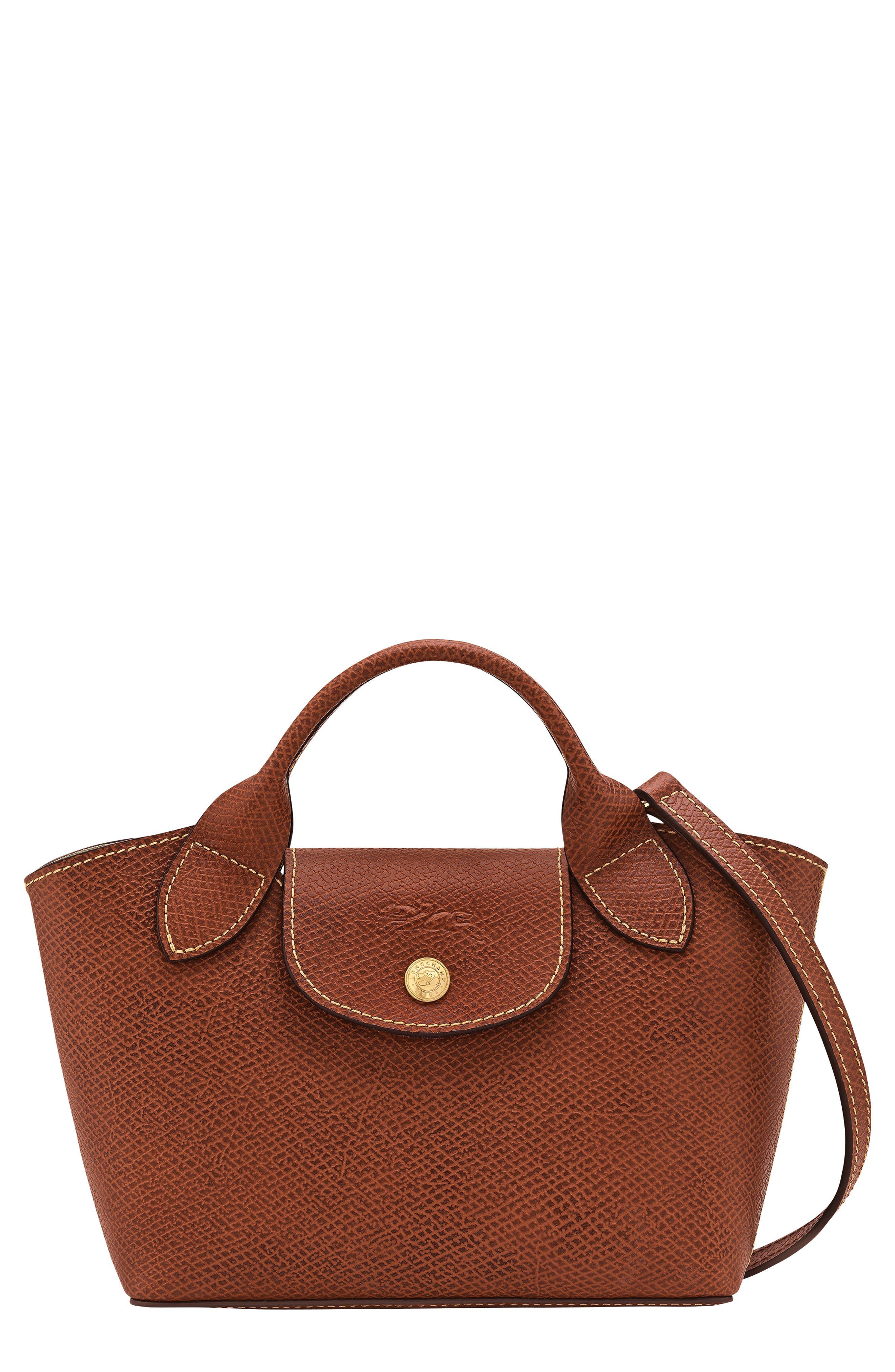 Longchamp Extra Small Épure Tote Bag, Main, color, Brown