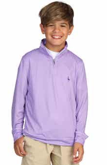 TailorByrd Kids' Houndstooth Quarter-Zip Pullover