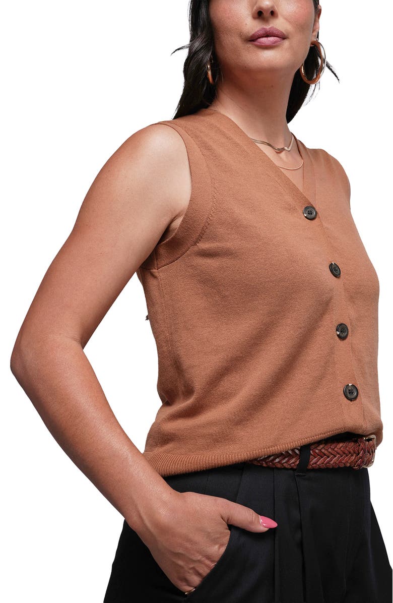 WILDFANG The Everyday Sweater Vest, Alternate, color, Walnut