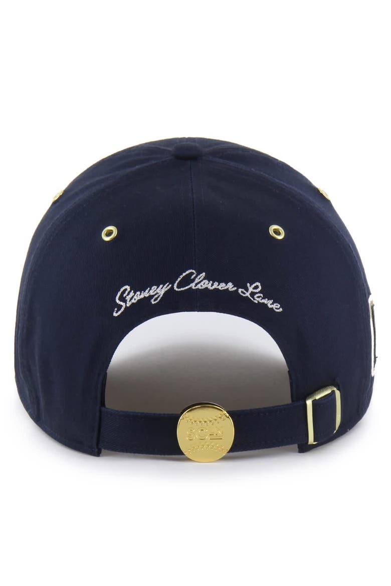 Men's '47 x Stoney Clover Lane Navy New York Yankees Acro Charm Clean Up Adjustable Hat, Alternate, color, Navy