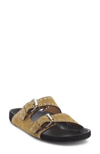 Isabel Marant Lennoyo Slide Sandal In Brown