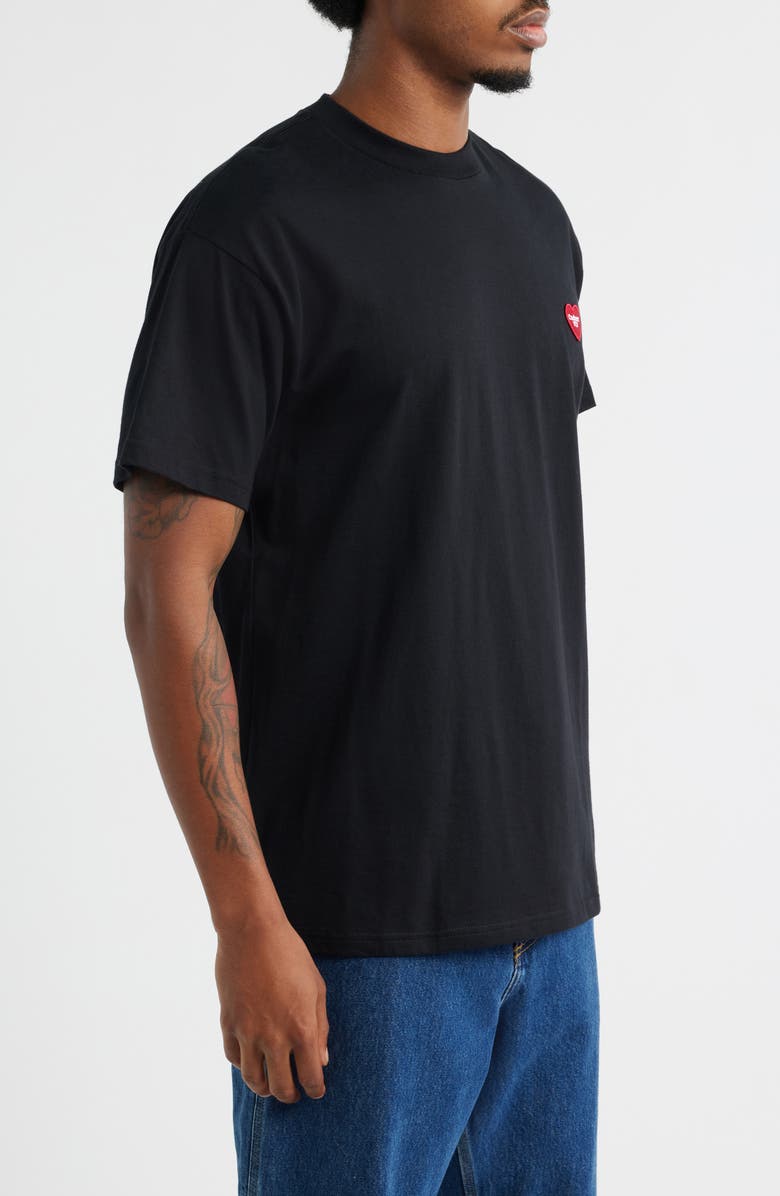 Carhartt Work In Progress Heart II Hartt Organic Cotton Graphic T-Shirt, Alternate, color, Black