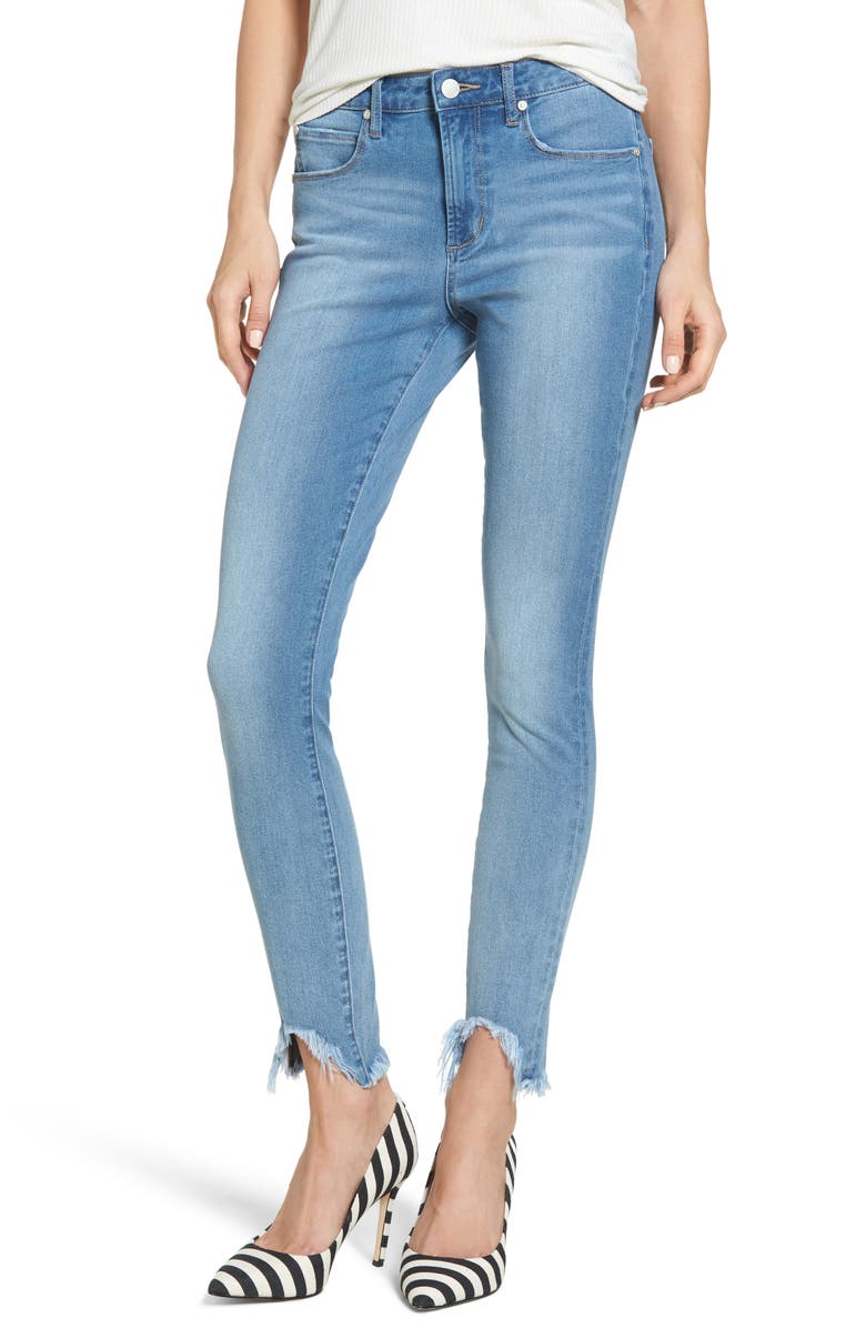 Leith Fray Step Hem Skinny Jeans, Main, color,