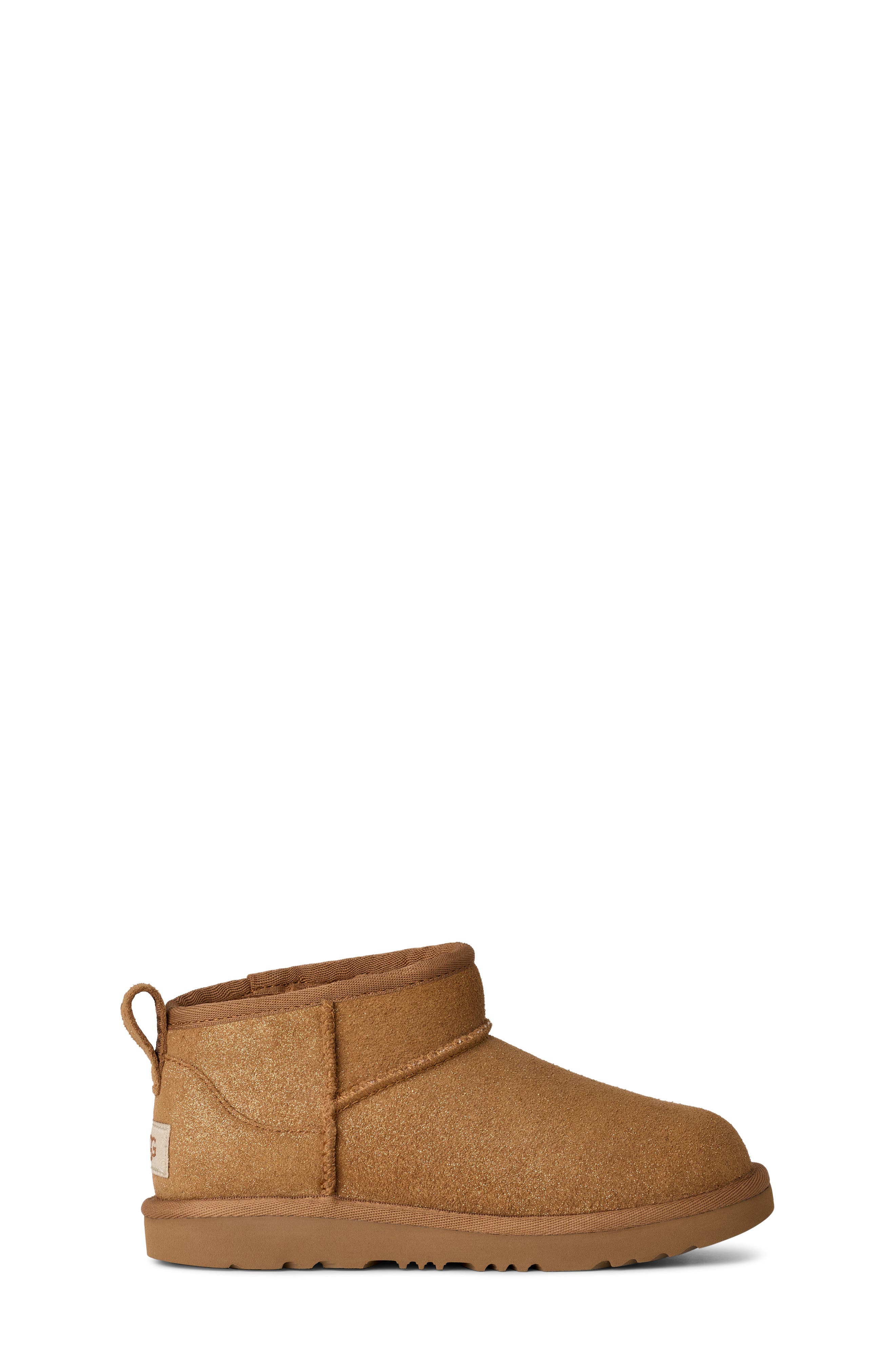UGG<sup>®</sup> Kids' Classic Ultra Mini Dazzle Boot, Alternate, color, Chestnut
