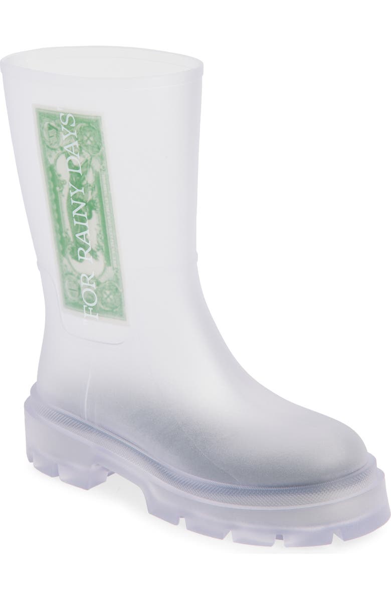 Off-White Reboot Dollar Rain Boot, Main, color,