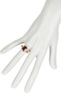 SUZY LEVIAN Two-Tone Chocolate & White CZ Ring