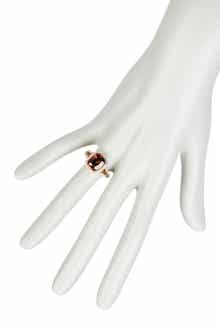 SUZY LEVIAN Two-Tone Chocolate & White CZ Ring