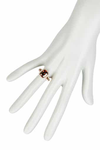 SUZY LEVIAN Two-Tone Chocolate & White CZ Ring