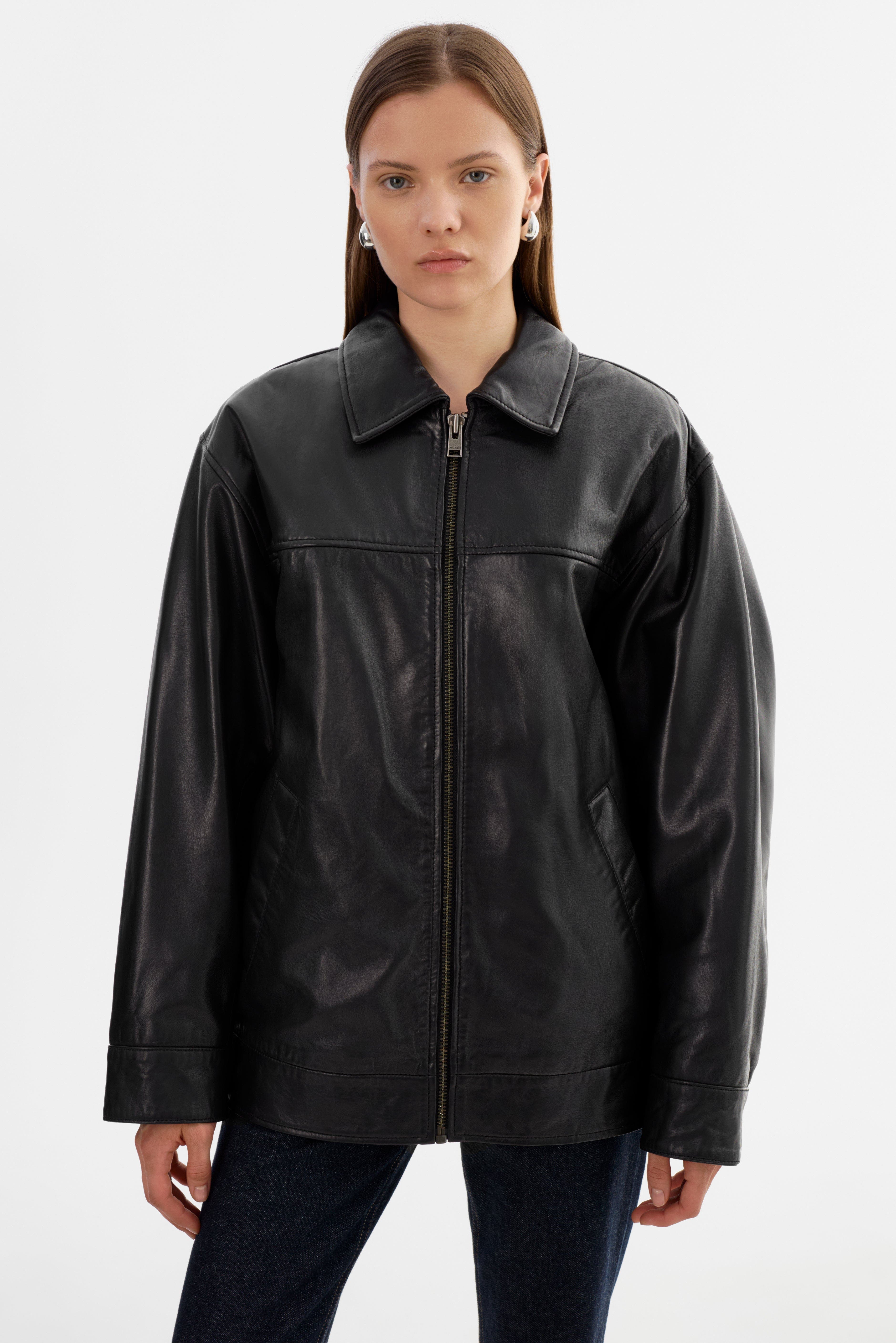 LAMARQUE THEIA | Leather Bomber Jacket (Women) | Nordstrom